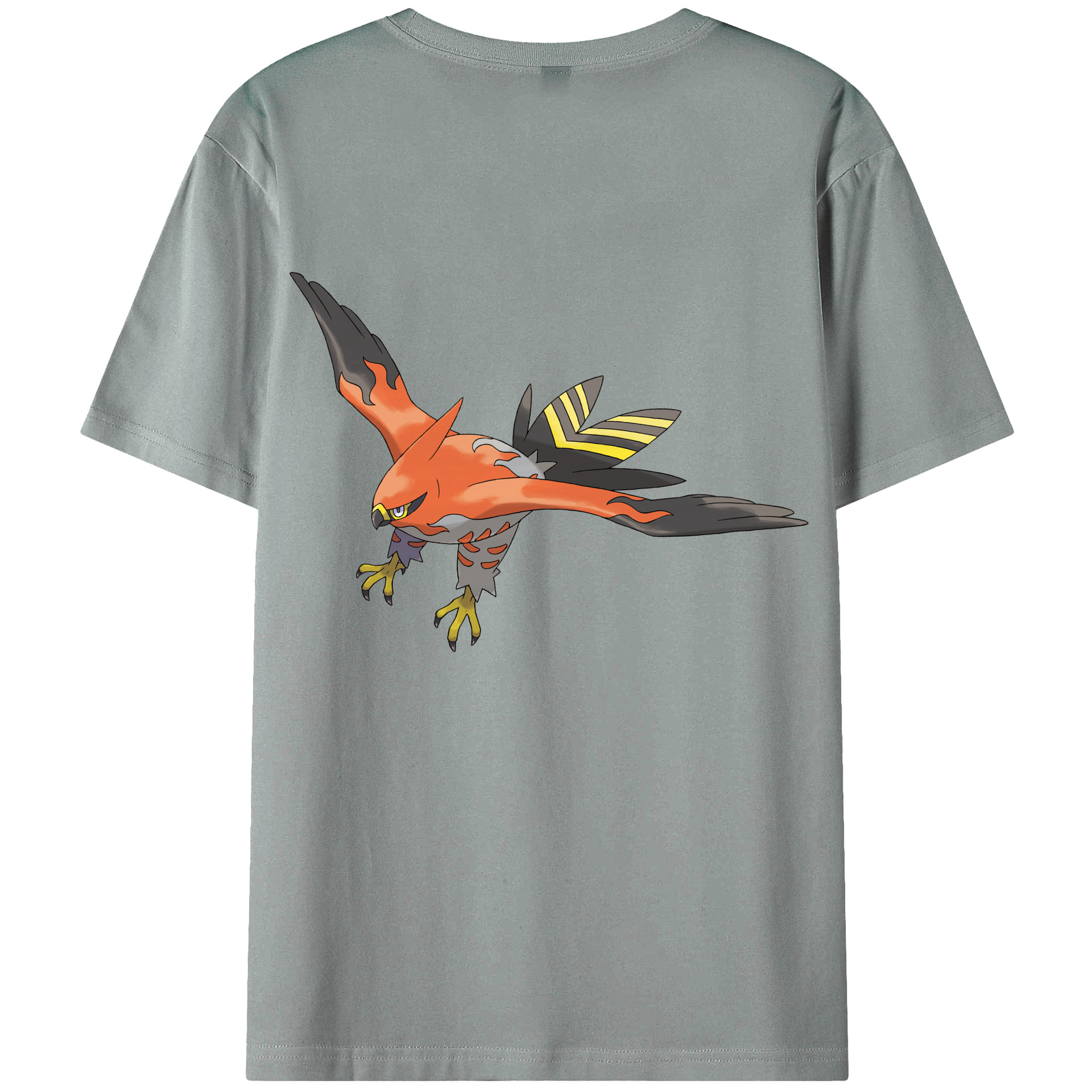 （画像用） ポケットモンスター Pokémon 綿100％ メンズ半袖Tシャツ（バックプリント） 通気性